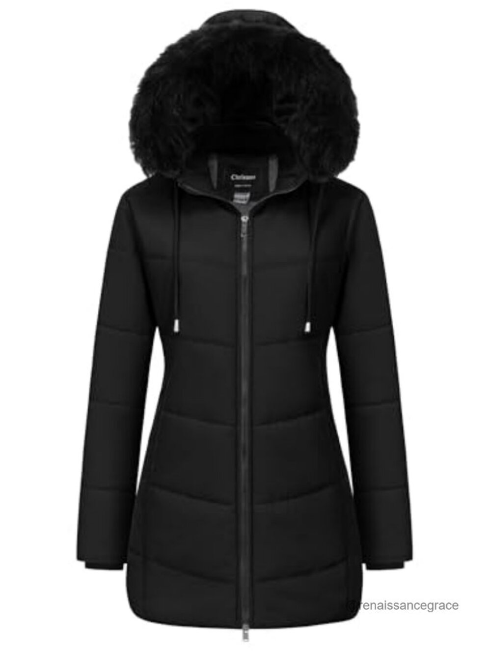 Women's Waterproof Puffer Parka Long Quilted Winter Coat Fleece Lined